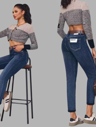 Ženske mom fit farmerke sa visokim strukom (M–4XL)