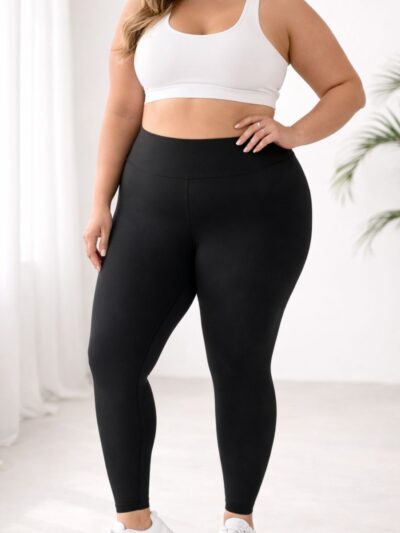 Crne helanke visokog struka – udobne i elastične (2XL–4XL)