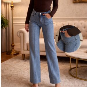 Ženske farmerice visokog struka – široke nogavice